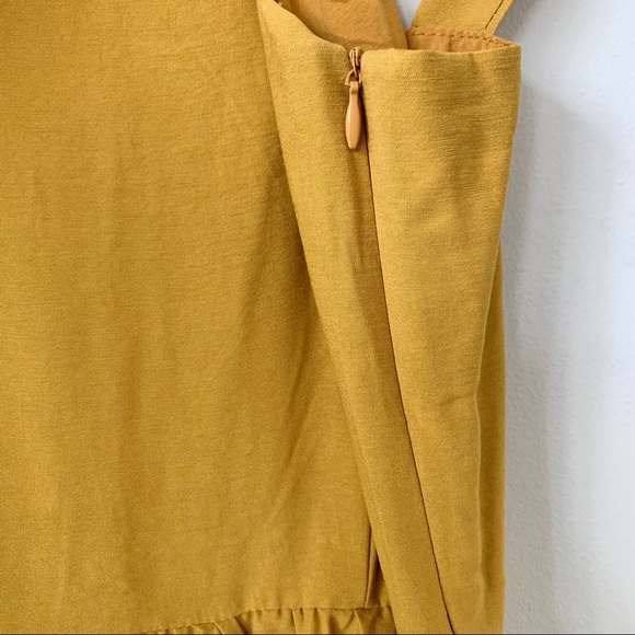 THE EDITOR’S MARKET | MULTI RUFFLED A-LINE LONG DRESS IN SUNFLOWER YELLOW TIERED - Picture 7 of 9